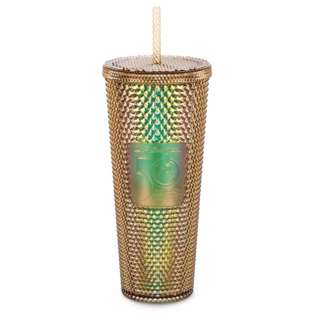 🆕Walt Disney World 50th Anniversary Geometric Starbucks Tumbler with Straw🆕